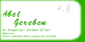 abel gereben business card